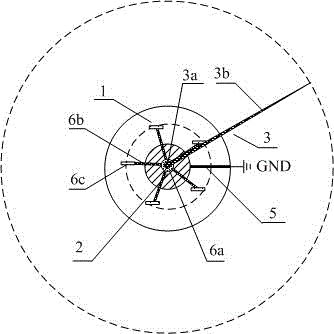 Lightning protection structure that realizes automatic rotation