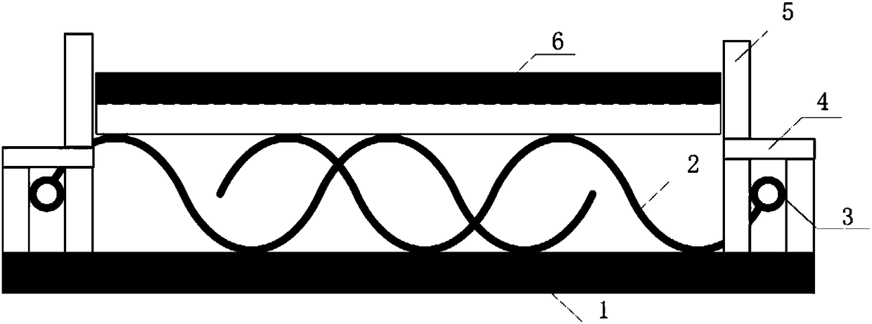 Structure achieving damping through plane simple harmonic wave form sheets