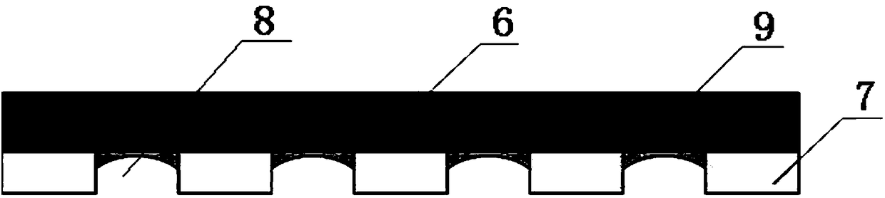 Structure achieving damping through plane simple harmonic wave form sheets