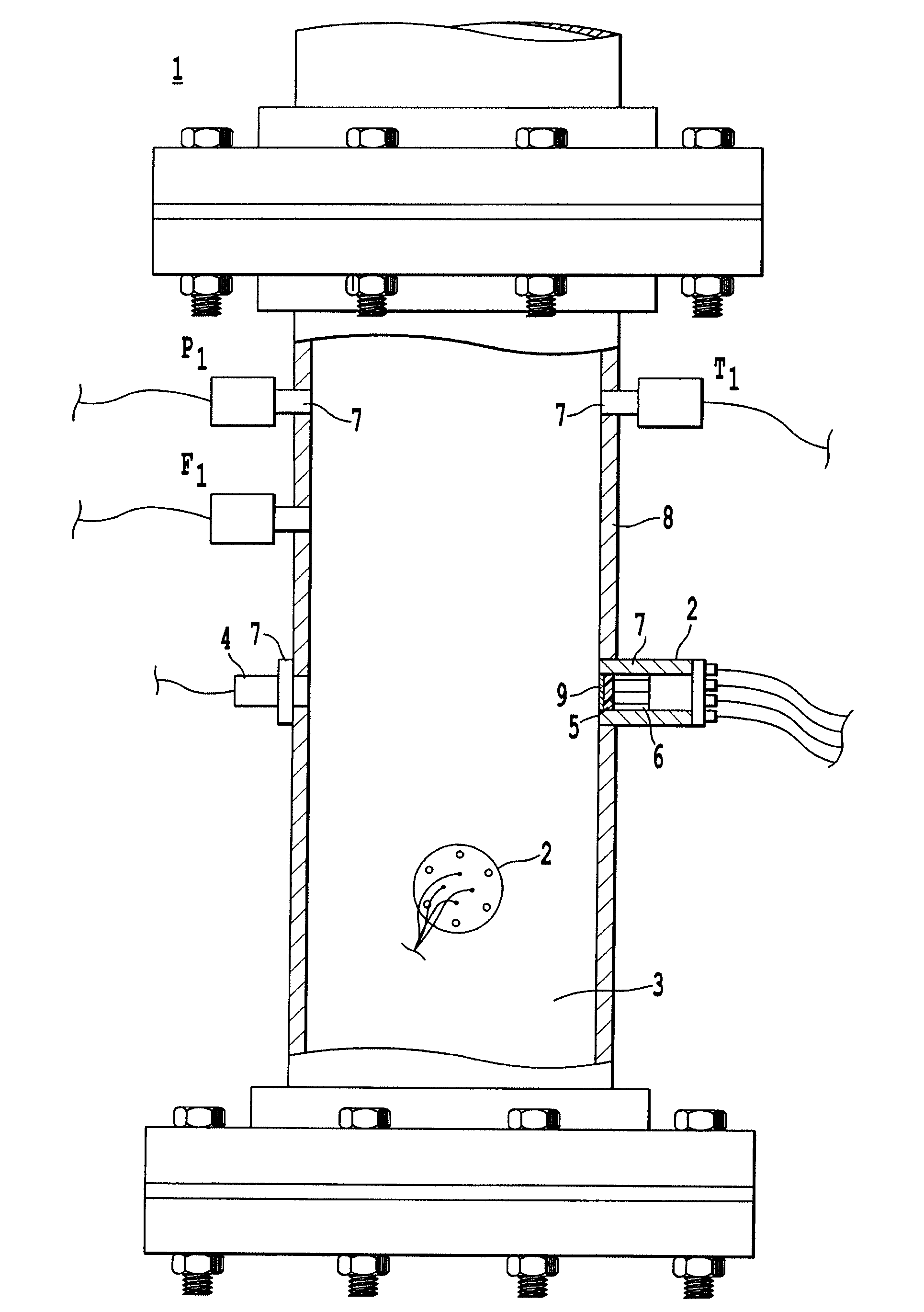 Ultrasound multiphase fraction meter and method for determining phase fractions in a multiphase fluid