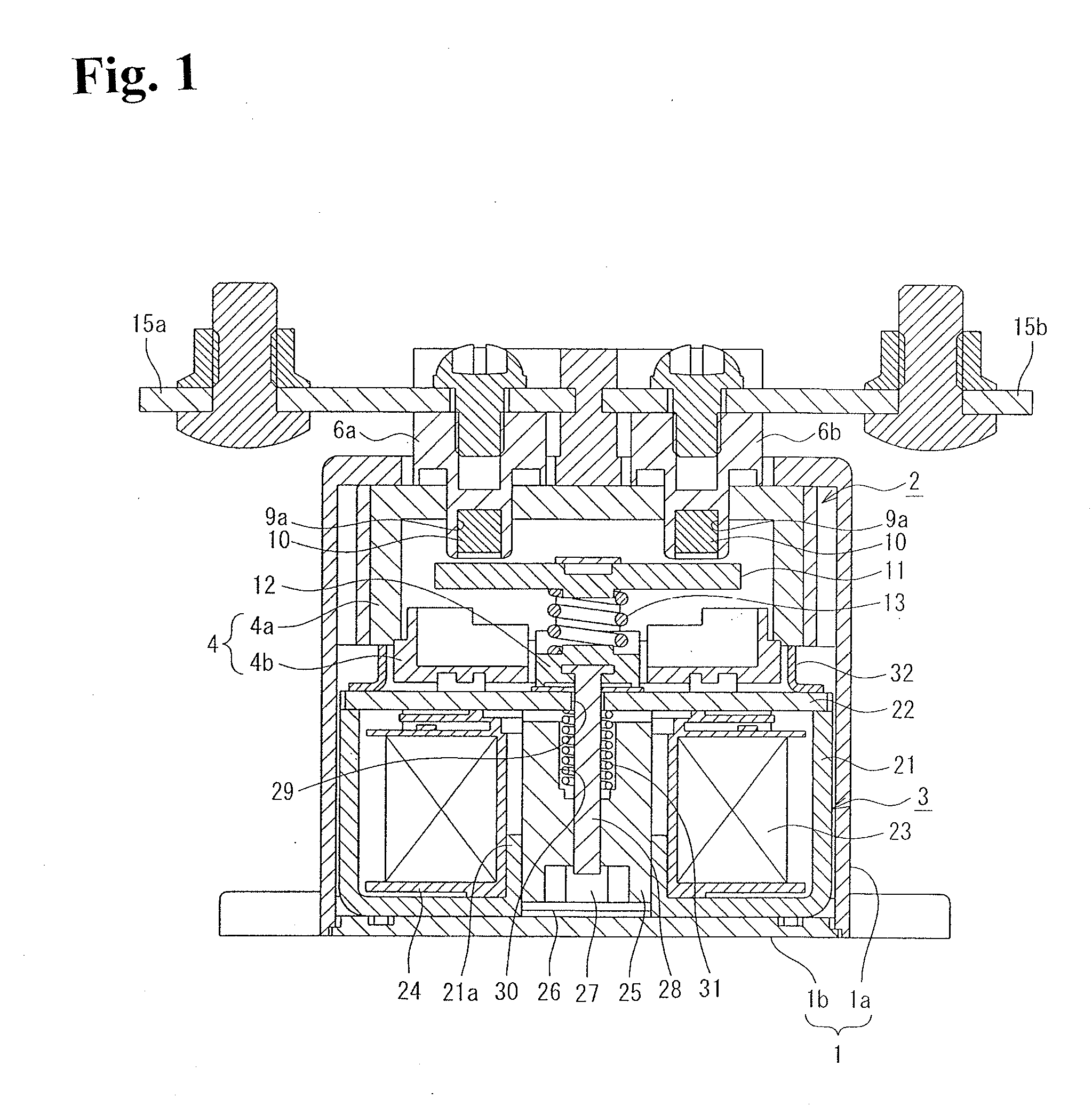 Contact device and electromagnetic switch using contact device