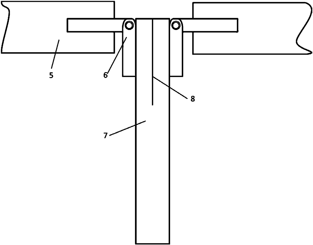 Type I crack specimen dynamic symmetrical tensile device for and experimental method thereof