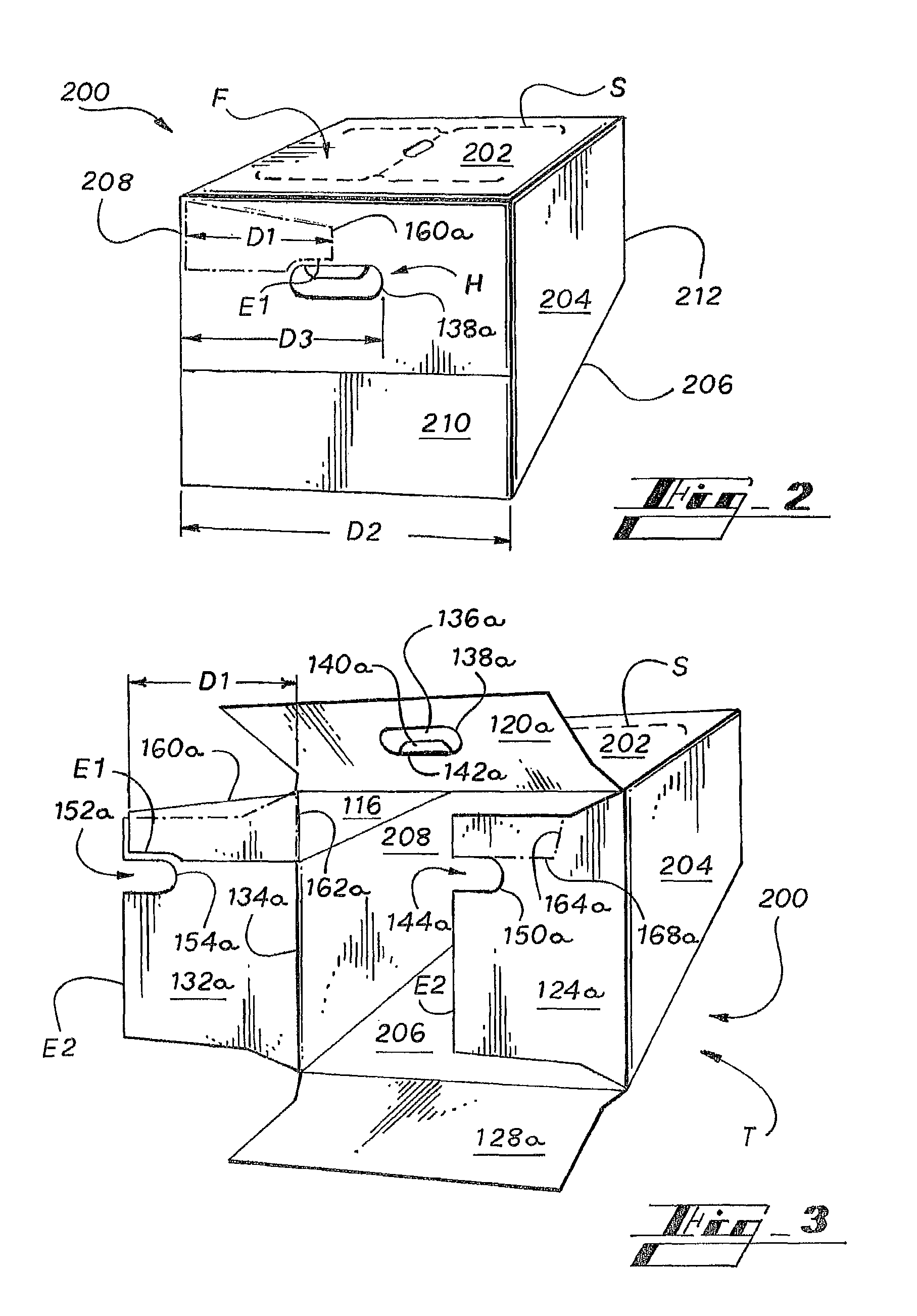 Carton with reinforced handle openings