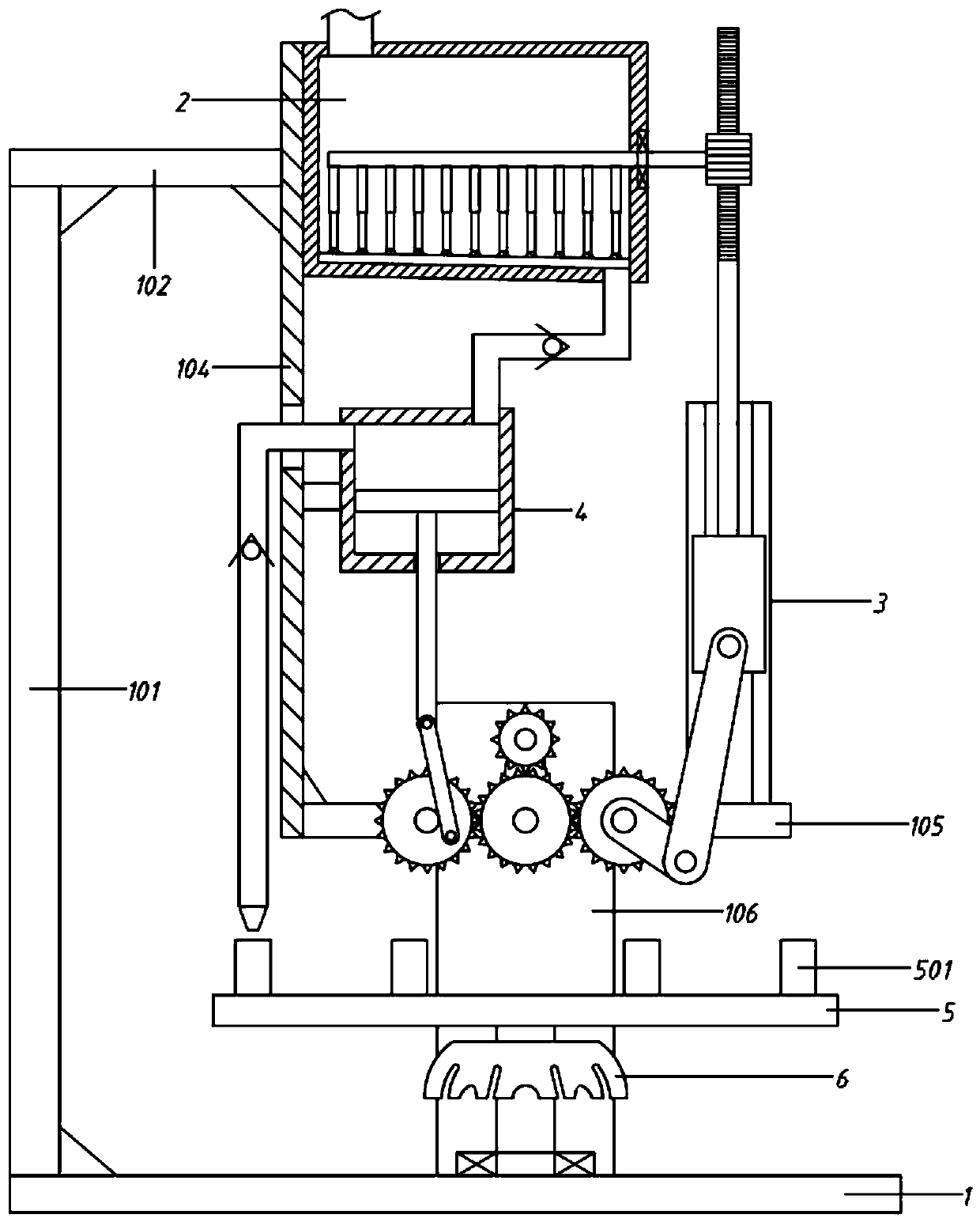 Skin care emulsion filling equipment with stirring function