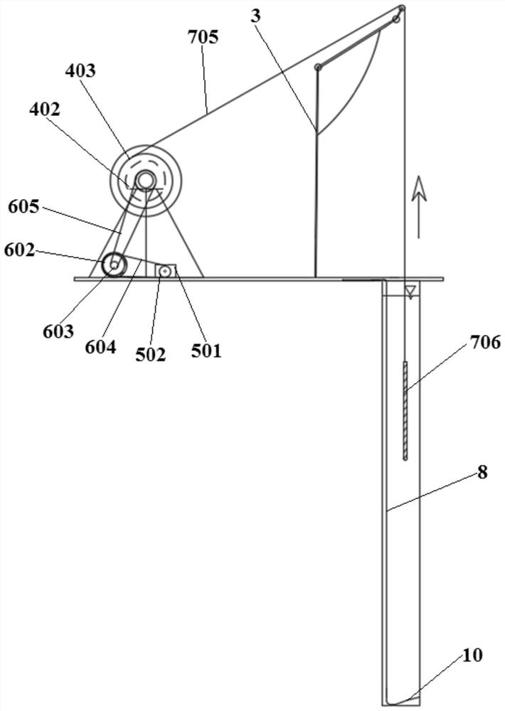 Vertical hidden laying device for magnetic impermeable membrane and construction method of water-stopping curtain