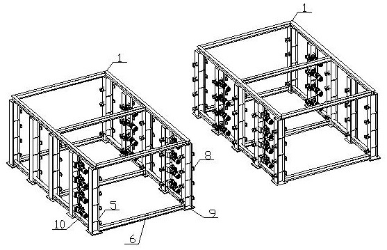 Assembled parallel straight-through type sunlight heating curing kiln and installation method thereof