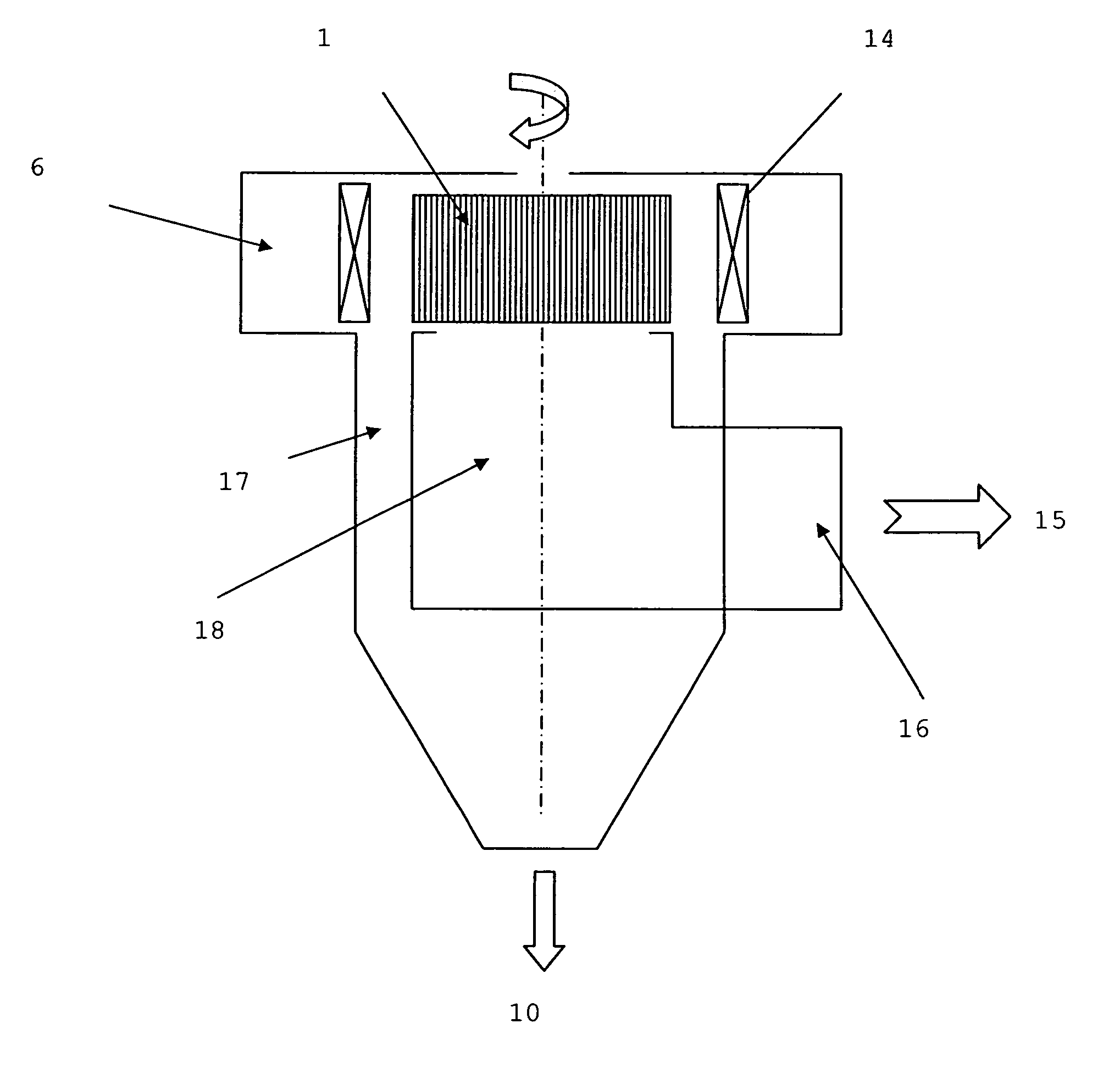 Classifier for granular material