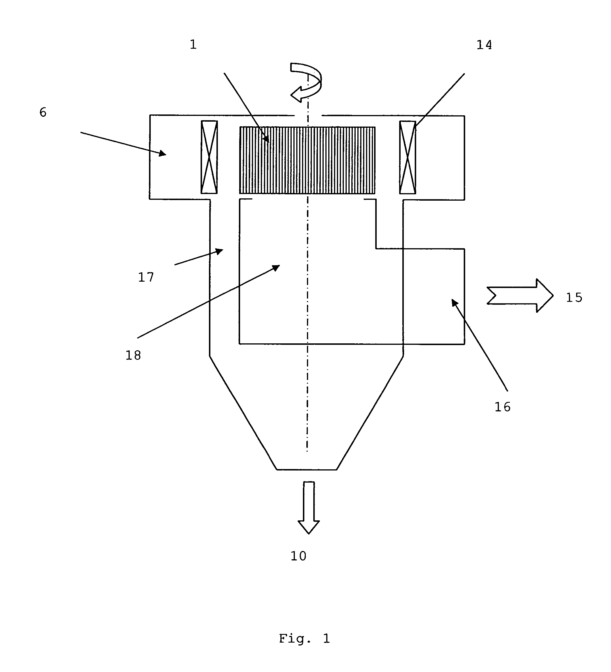 Classifier for granular material