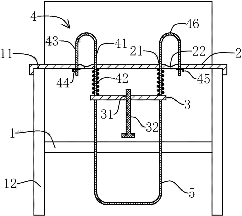 Hand constraint structure of constraint chair for mental patient and fixing method thereof