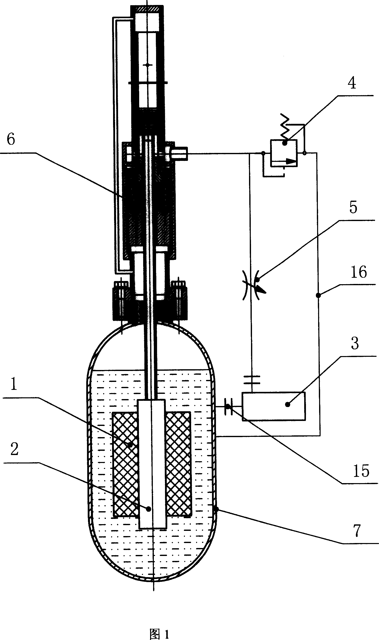 Waterpower driving mechanism for reactor safety rod