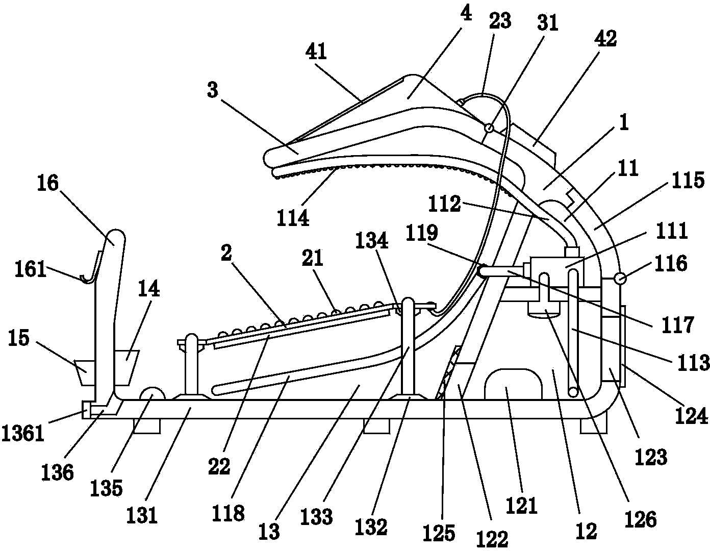 Foot caring machine