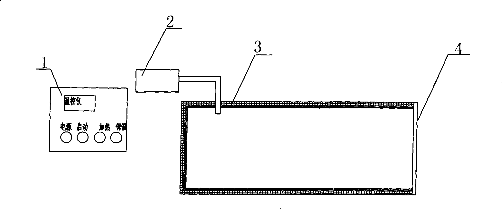 Die heating device of tyre rubber extruding machine