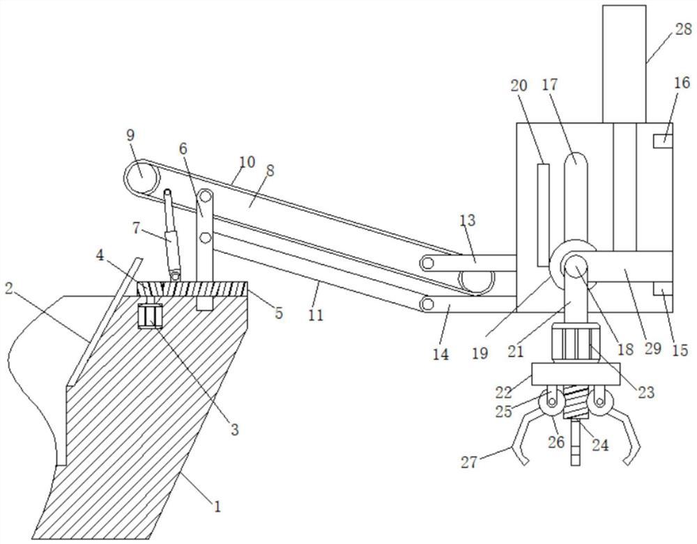 An intelligent cleaning machine for garbage and floating objects on the water surface for unmanned ships and its application method