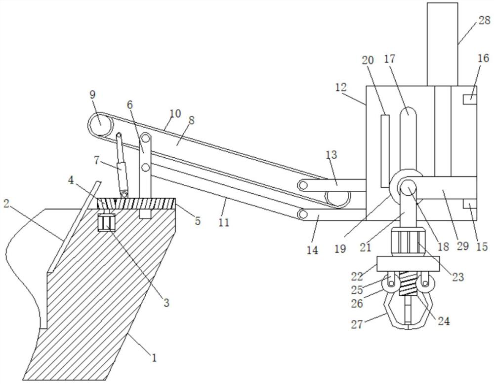 An intelligent cleaning machine for garbage and floating objects on the water surface for unmanned ships and its application method