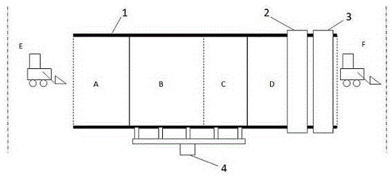 Continuous biological drying method and equipment for organic solid waste with high moisture content