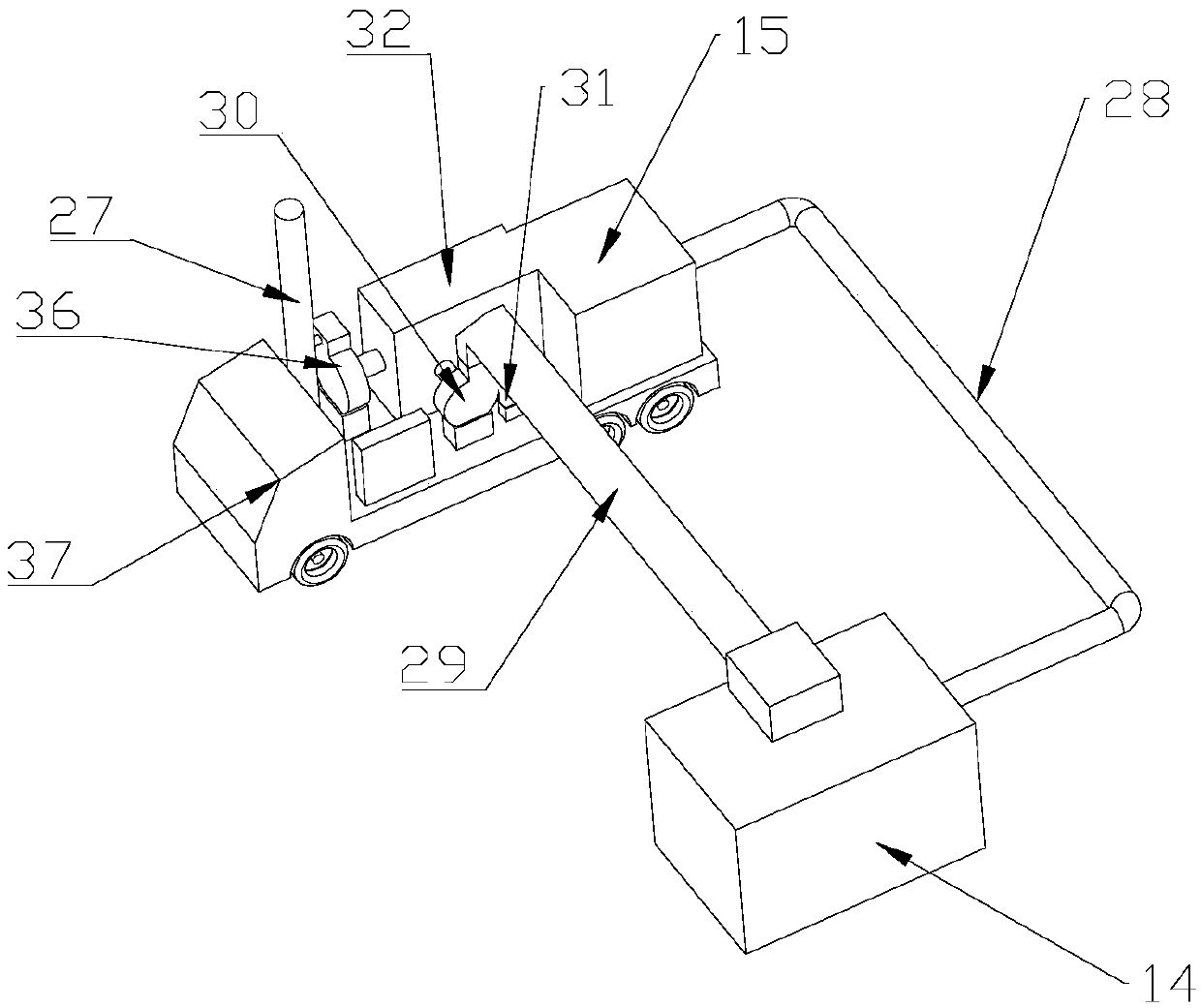 VOCs collecting and treating device