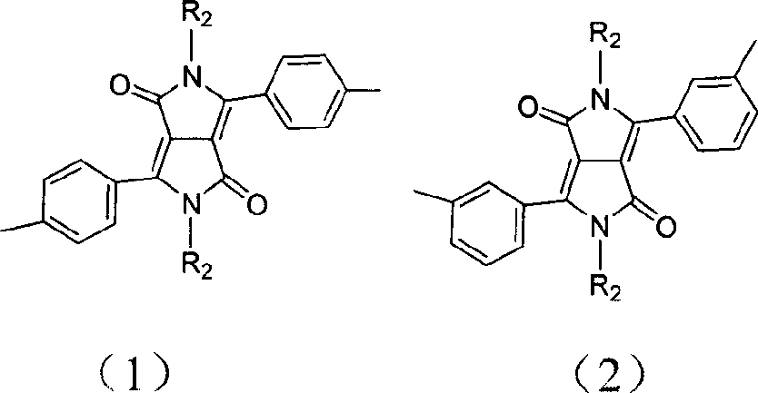 Pyrrolepyrrolidine-diones-fluorene copolymer electroluminescent material and its preparation method