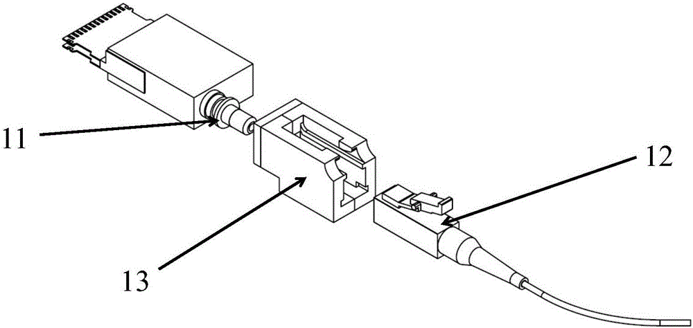 Adapting connector of optical fiber joint