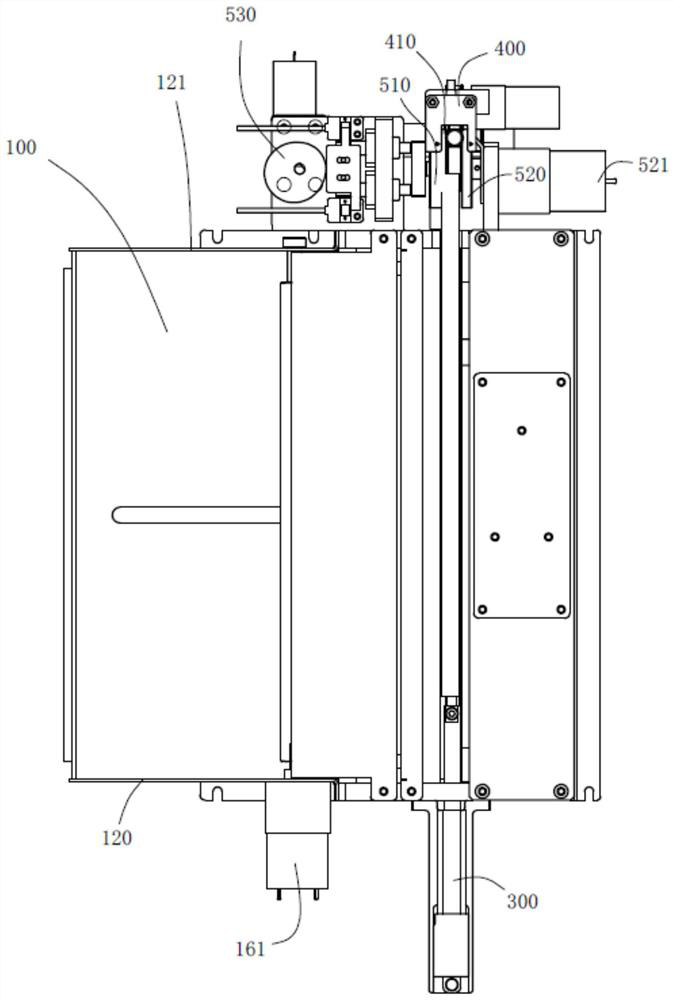 Stick taking device of candy floss machine and candy floss making machine