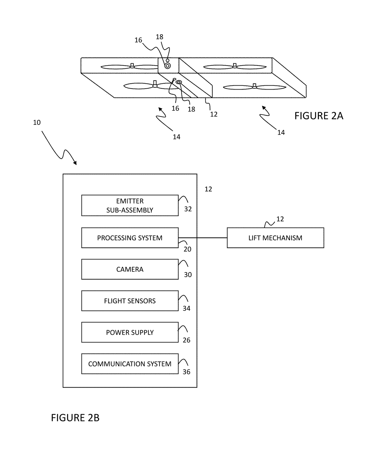 Unmanned aerial vehicle system and method with environmental sensing