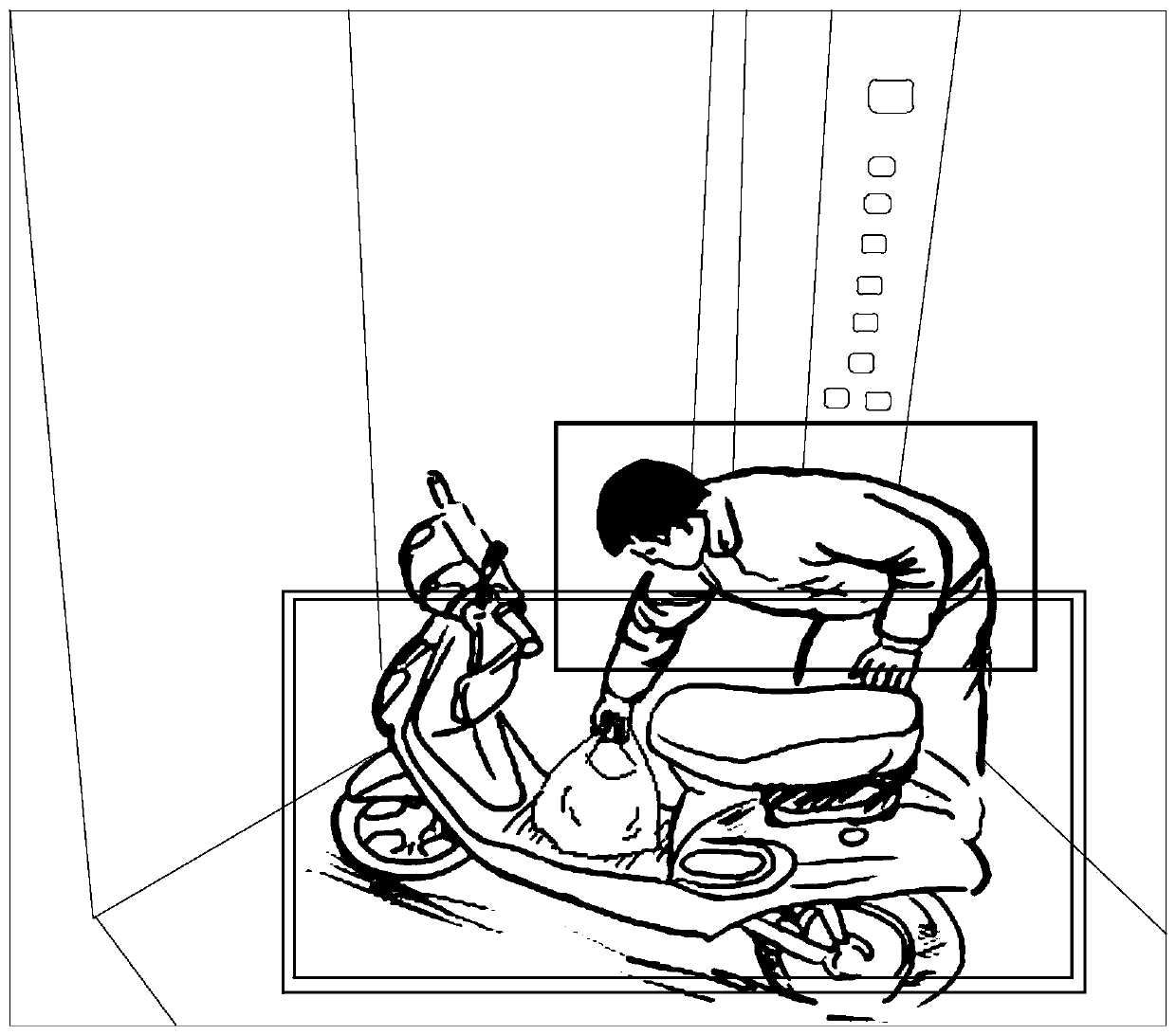 Method for detecting abnormal behaviors in elevator car