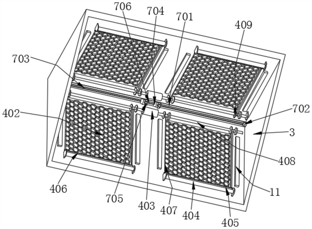 Adjustable cowshed for animal husbandry