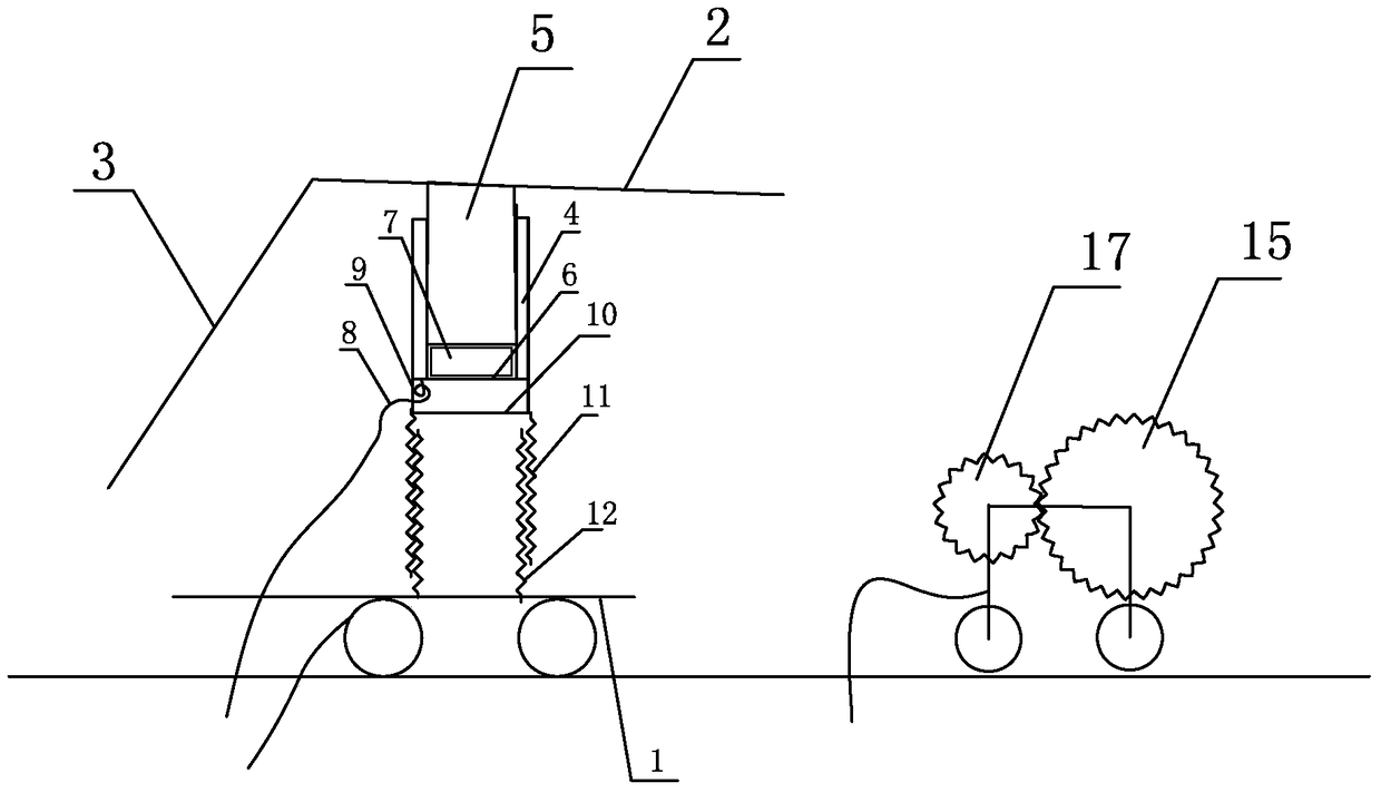 A similar simulation system with an automatic support measuring roof pressure device