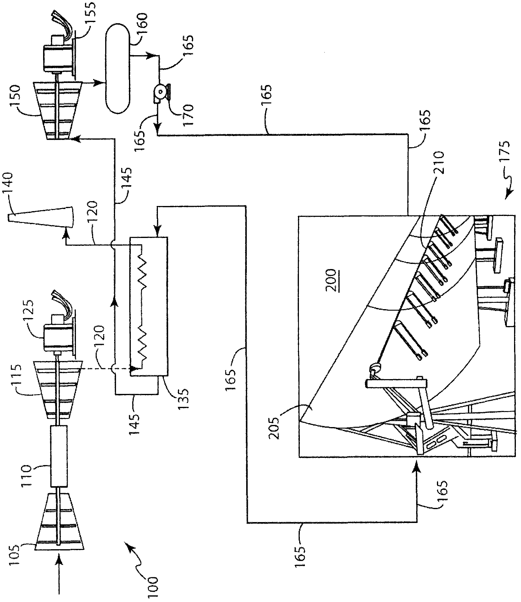 System and method for heating feedwater using a solar heating system