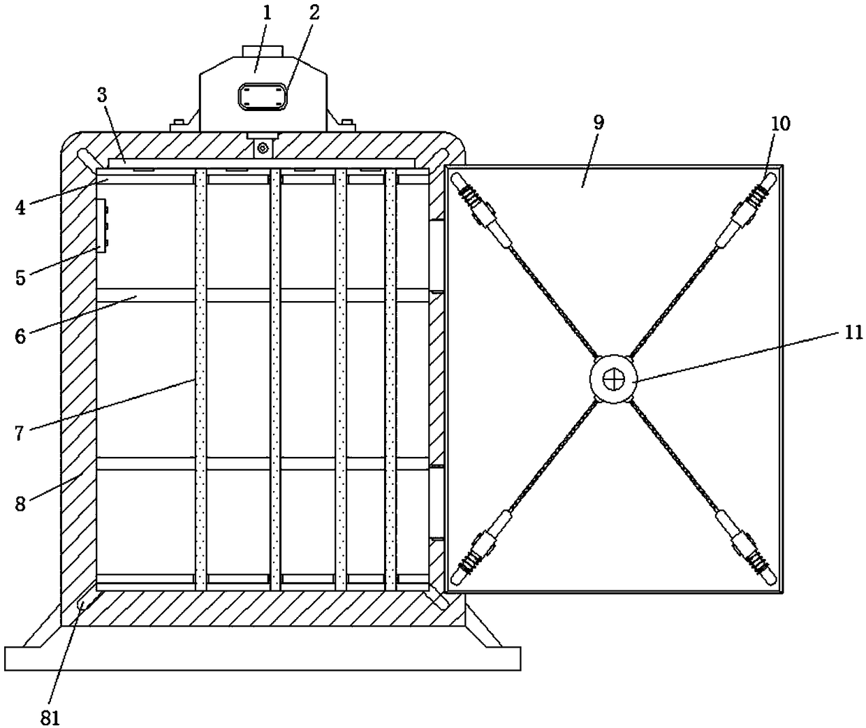 Explosion-proof cabinet high in security coefficient