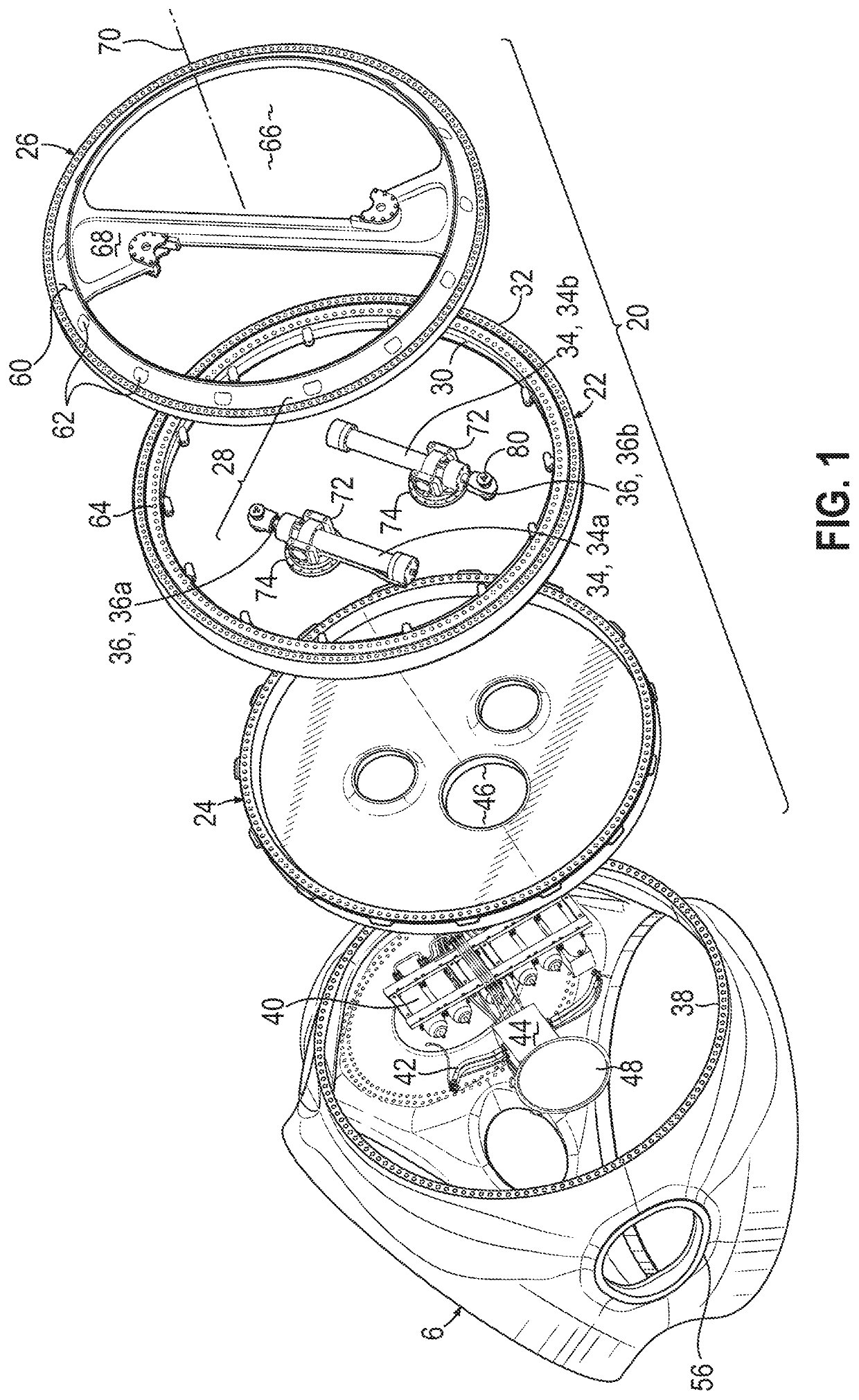 Segmented pitch ring for a wind turbine blade pitch system