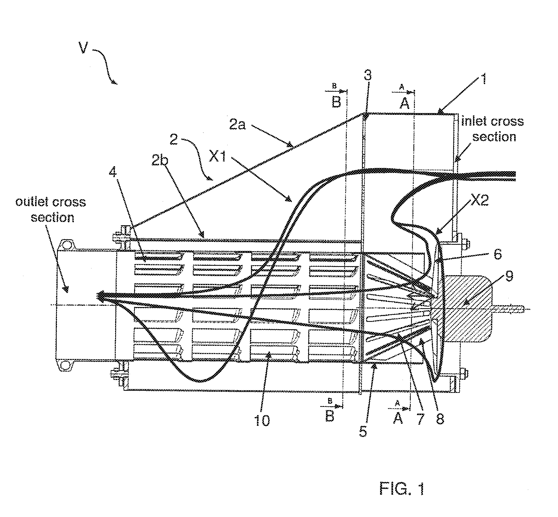 Device for the aftertreatment of exhaust gas from a motor vehicle