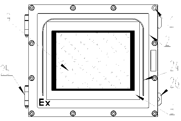 Anti-explosion touch screen