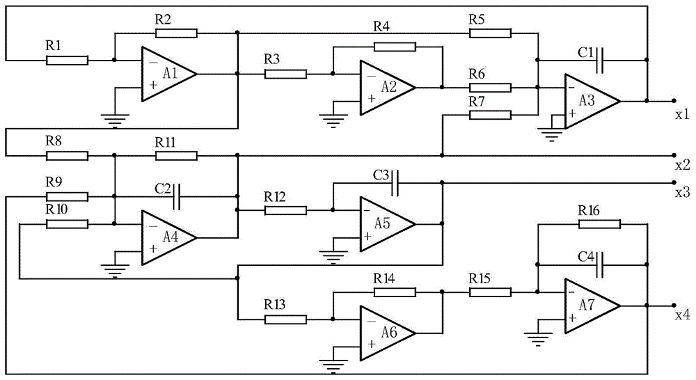 Fourth-order double-vortex type hyper-chaotic circuit of cellular neural network