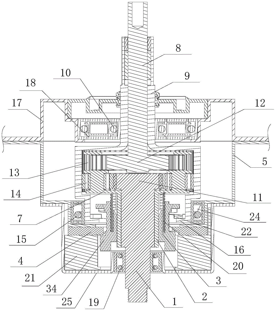 Decelerating clutch of full-automatic washing machine