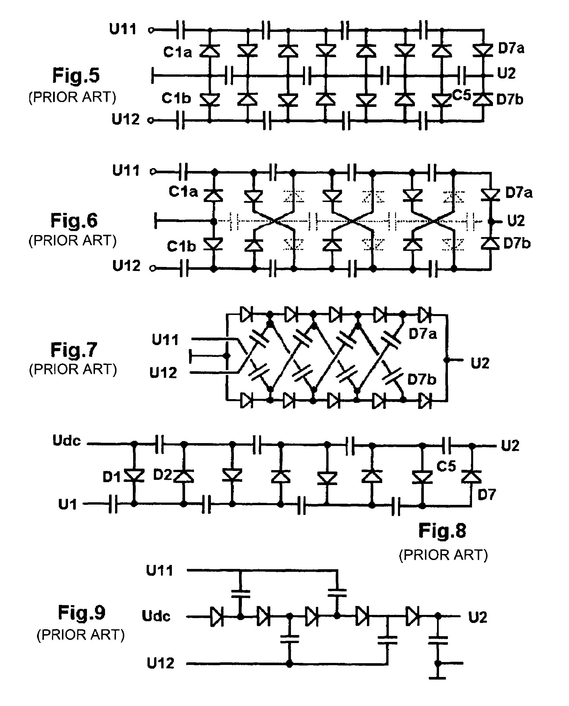 Voltage multiplier with charge recovery