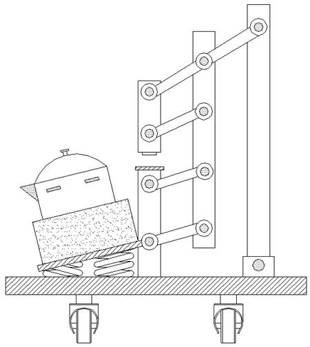 Device for pouring out small amount of liquid metal multiple times based on reciprocating motion