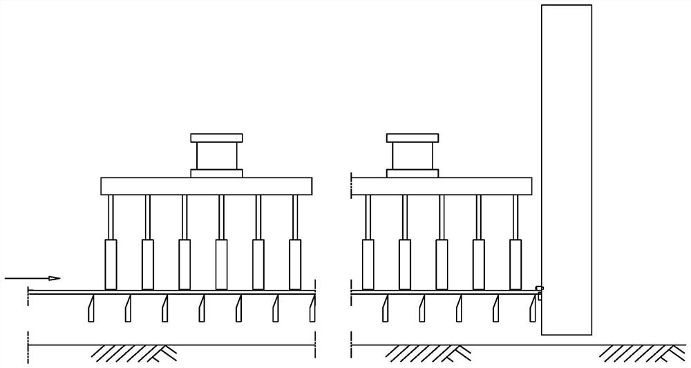 A lawn artificial silk planting machine