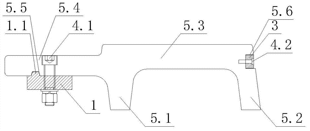 F sectional steel connecting structure for medium-low-speed magnetic levitation system