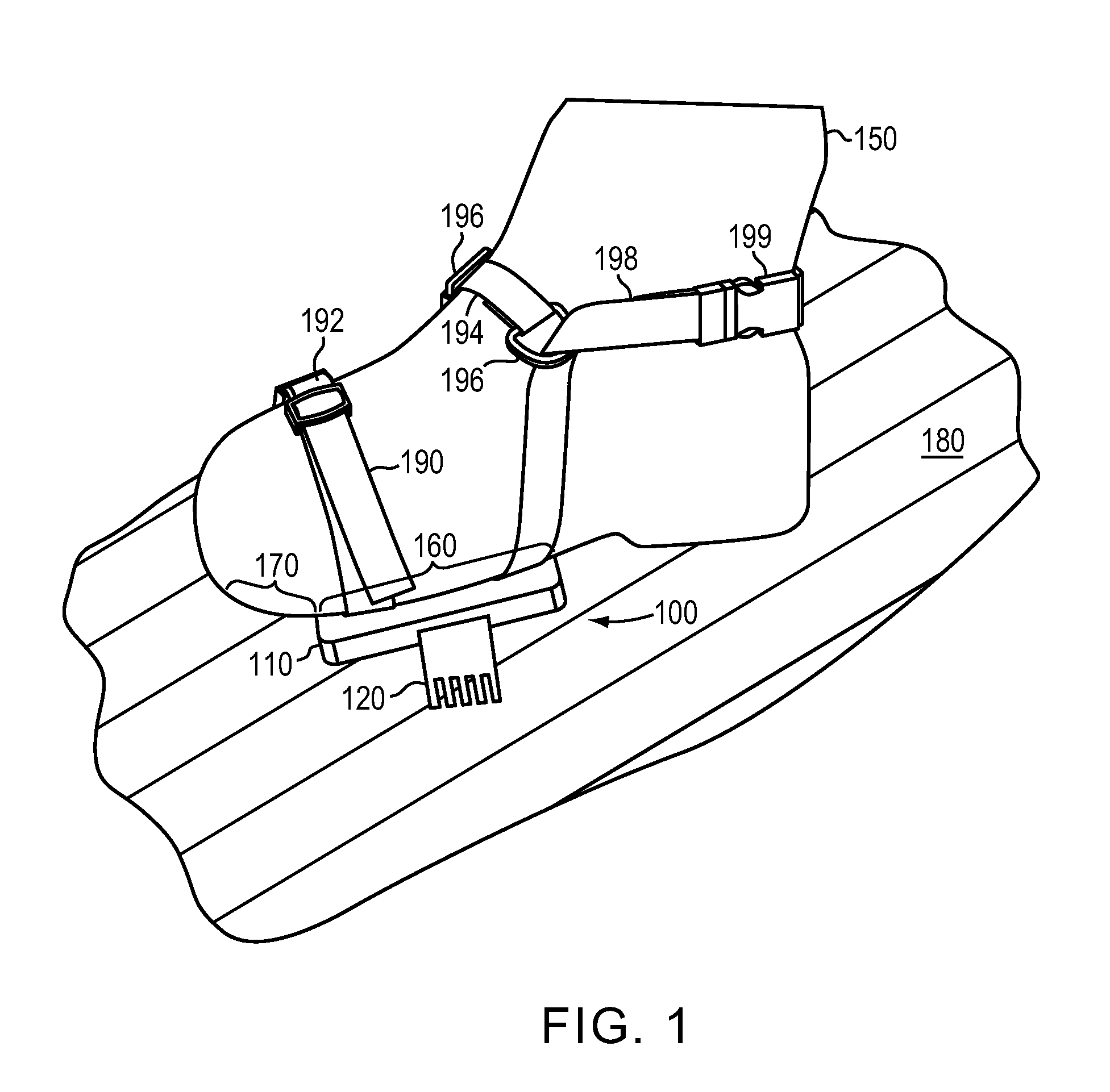 Hiking boot attachment for descending slopes