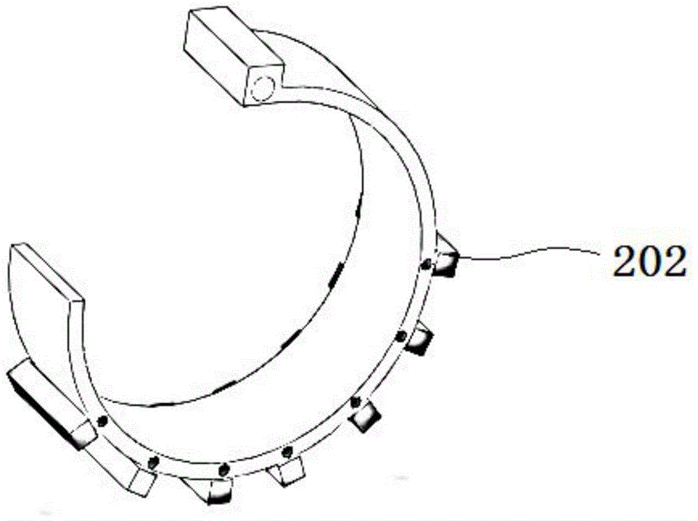 c-type robot leg mechanism