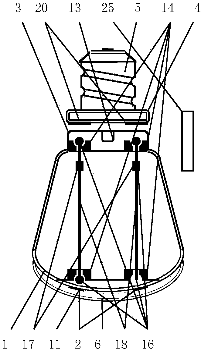 LED (Light Emitting Diode) lamp with LED directly connected with glass heat tube in heat transfer manner