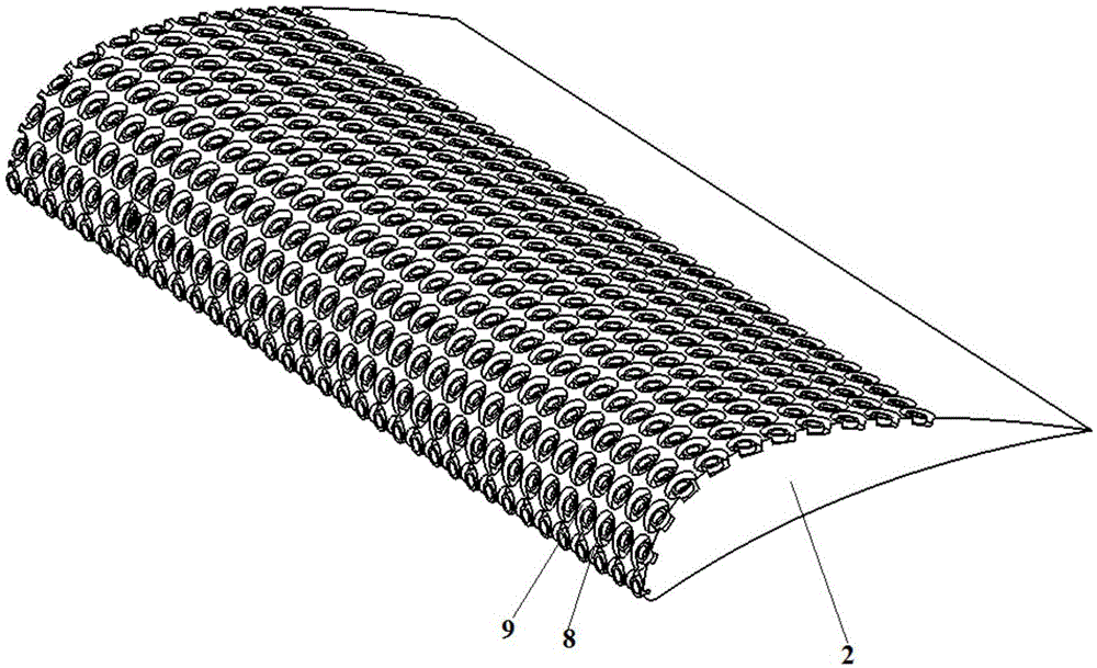 Rotational flow blade of combustion chamber of ground gas turbine