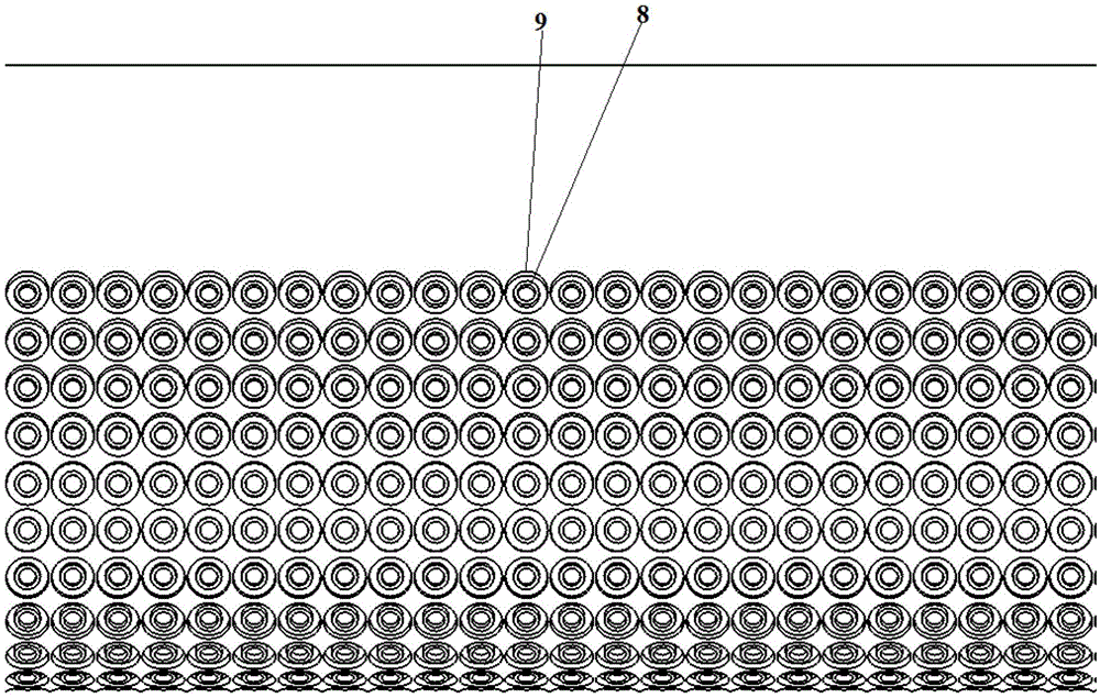 Rotational flow blade of combustion chamber of ground gas turbine