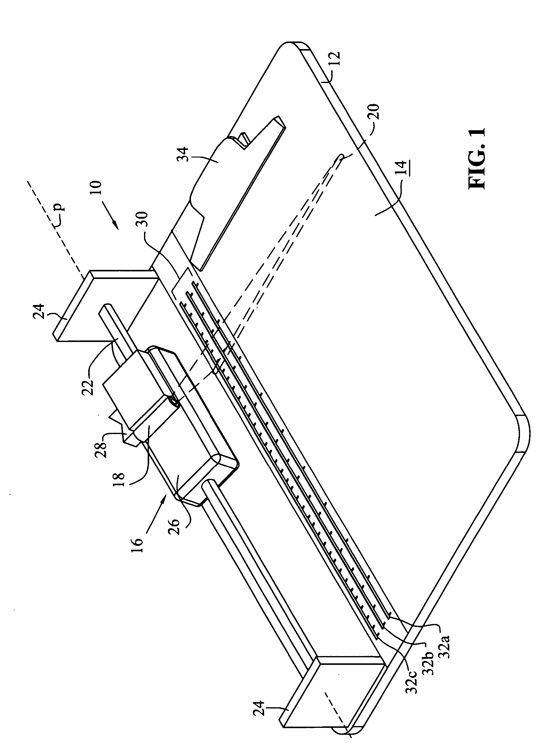 Laser guided work device