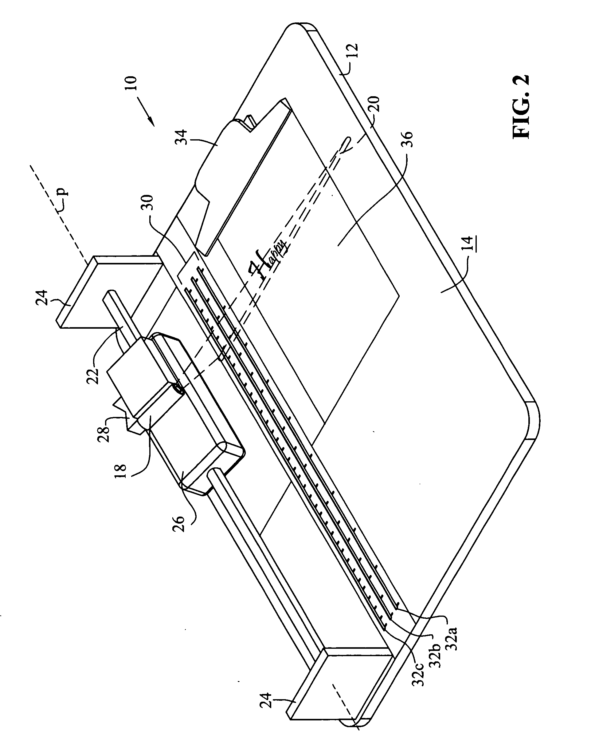 Laser guided work device