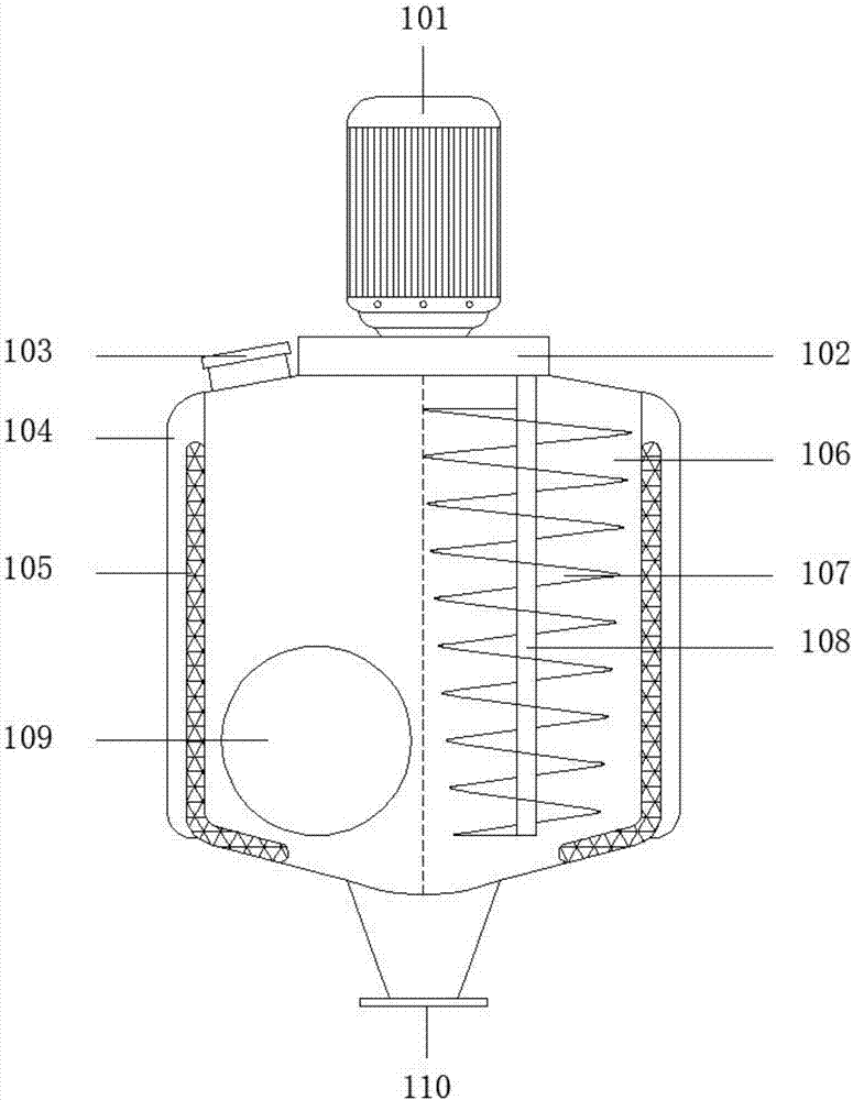 Production device for metal coating composition