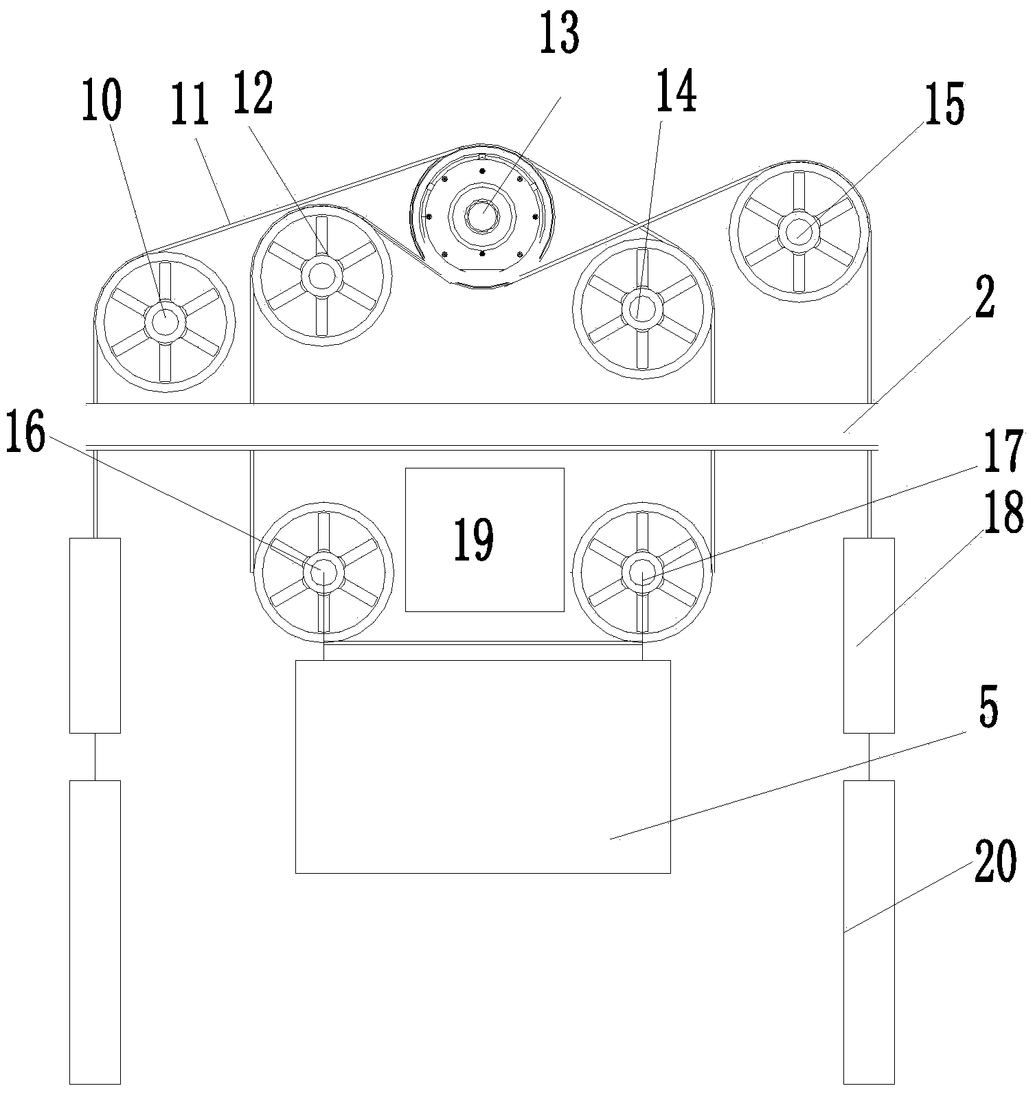 Method for opening doors on four sides of observation elevator without machine room and observation elevator with opening doors on four sides