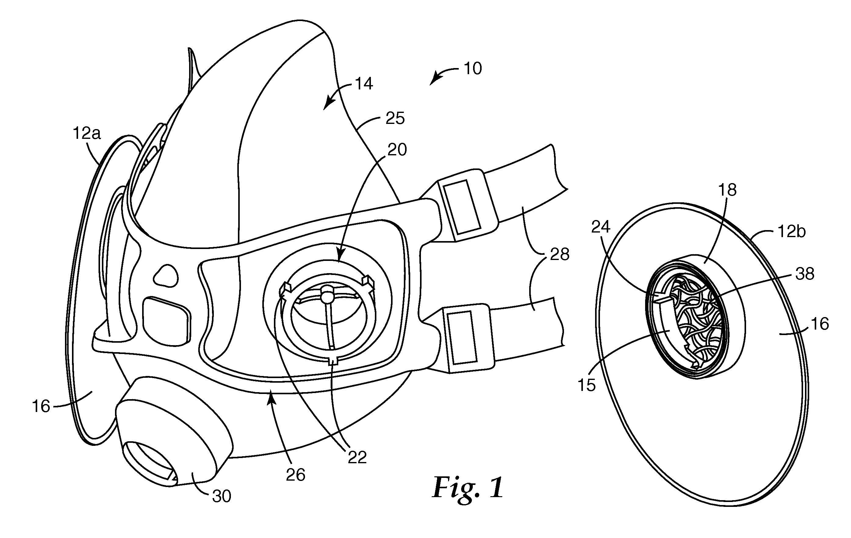 Filter Element That Has Plenum Containing Bonded Continuous Filaments