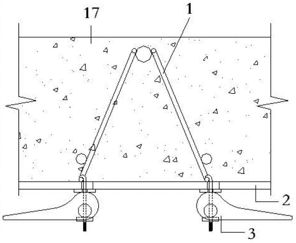 Formwork panel dismountable and thickness adjustable combined steel bar truss floor bearing plate