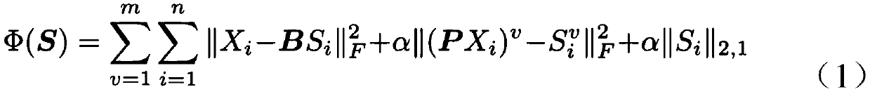 Graph model based on multi-view dictionary learning